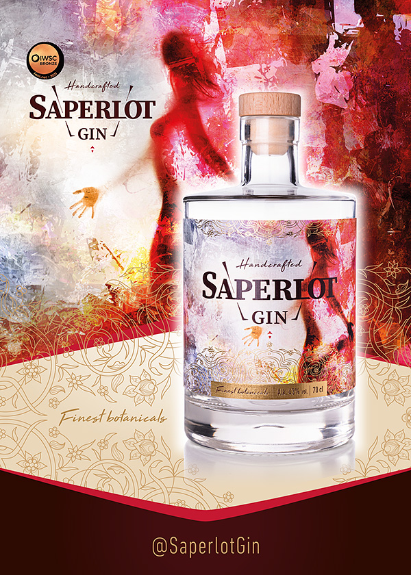 Saperlot Gin Plakat