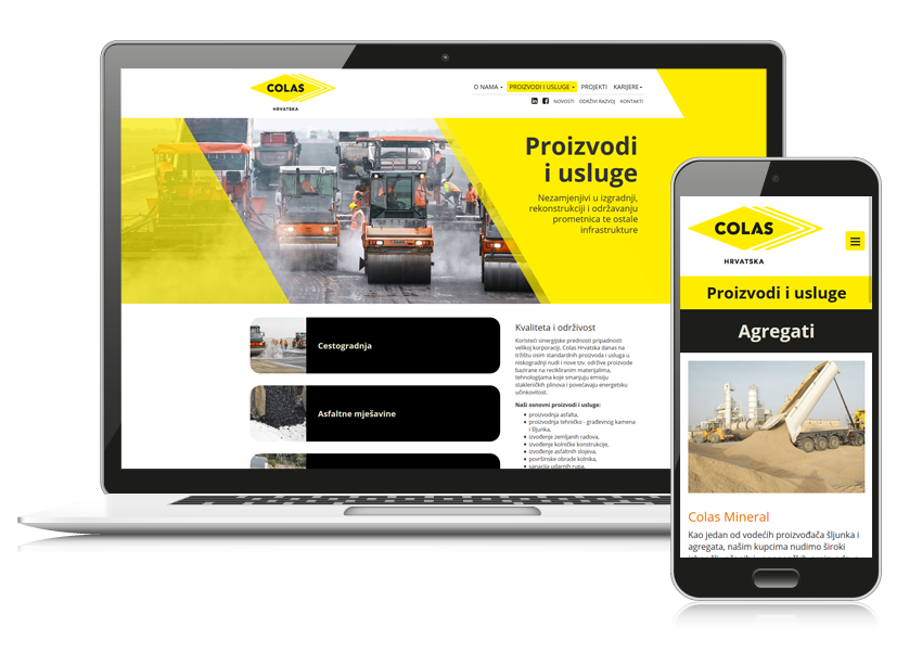 Colas web responsive