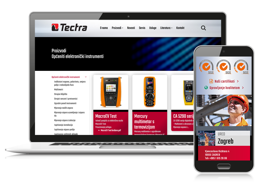 TECTRA web dizajn responsive