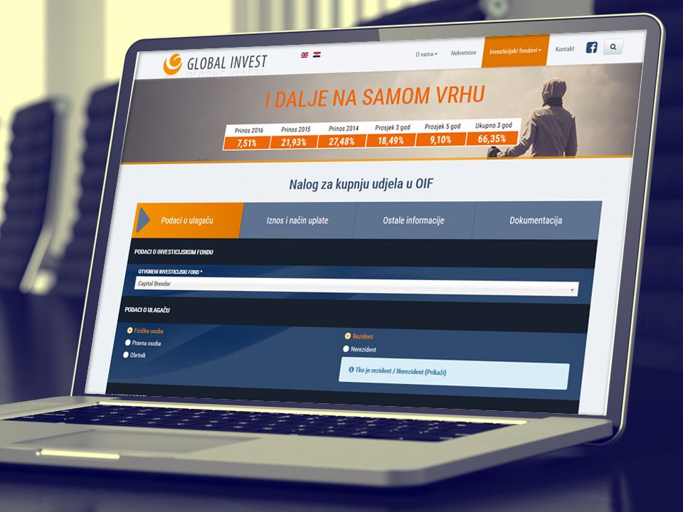 Sustav za online kupovinu udjela u fondovima Global Invest