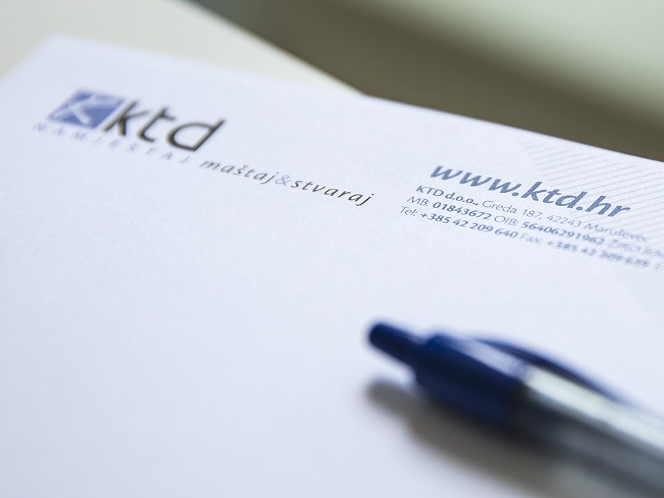 KTD furniture company brand identity and promo