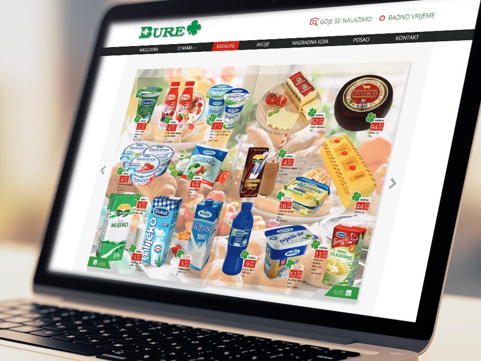 Bure supermarket website